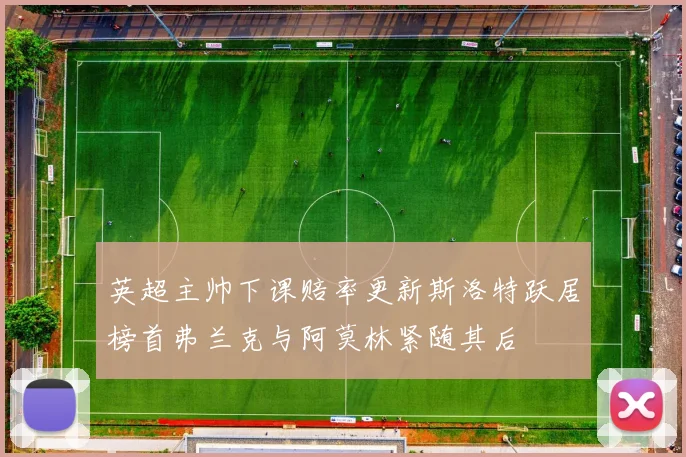 英超主帅下课赔率更新斯洛特跃居榜首弗兰克与阿莫林紧随其后
